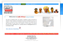 Tablet Screenshot of lallyinfosys.com